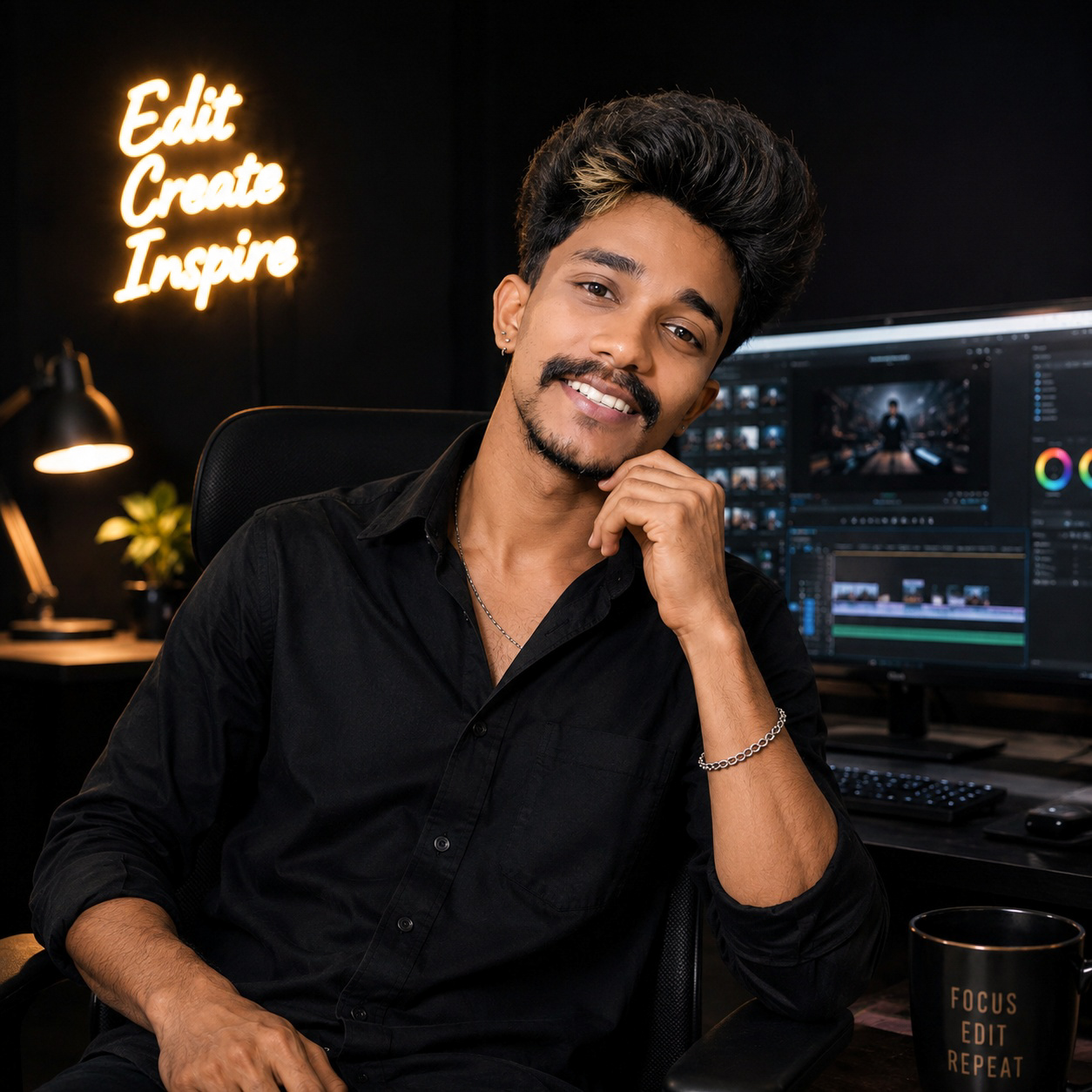 Portrait of Praheed Prakash, creative director